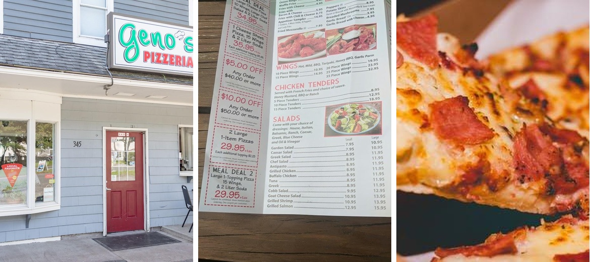 Geno's Pizzeria Menu